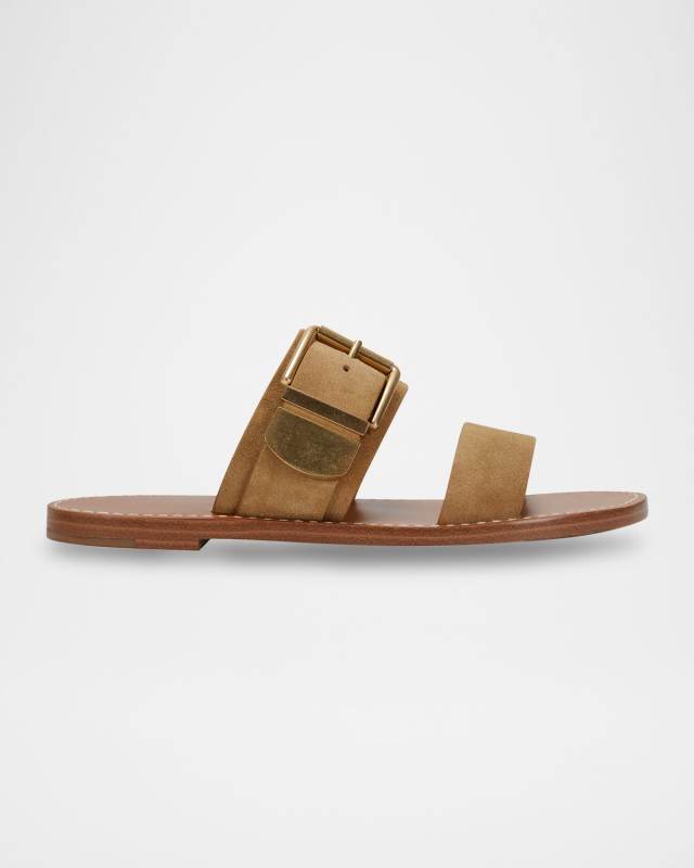 Hallyn Buckle Dual-Band Slide Sandals